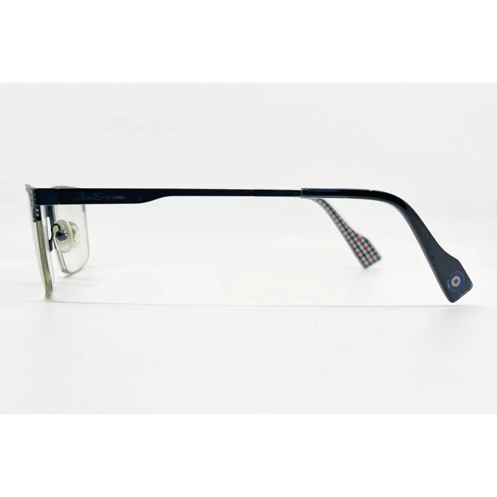 Ben Sherman Eyeglasses Mens Blue Goswell Half Rim Rectangle 53-17-140